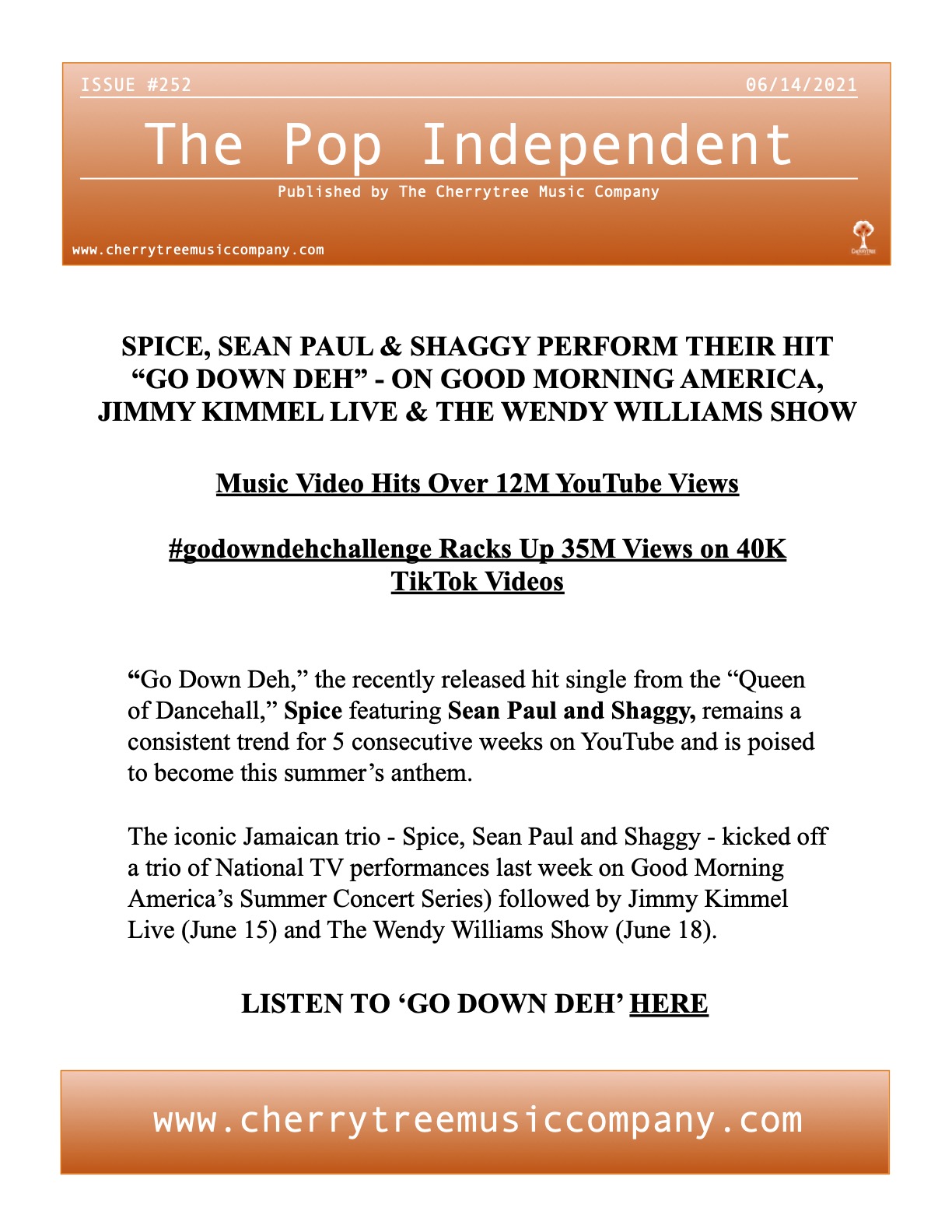 The Pop Independent, Issue 252